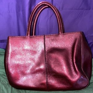 Hobo The Original Wine Metallic Bag